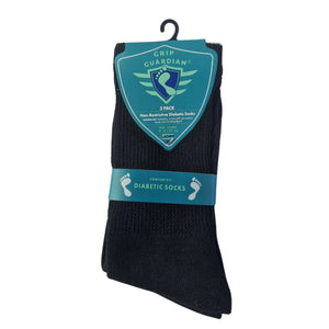 Women's comfort socks with non-elastic top, easy-care for everyday wear, 3-pack