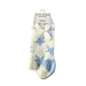 Women's cosy trainer liner socks with fleece lining and animal print in brown or grey, low-cut, 2-pack