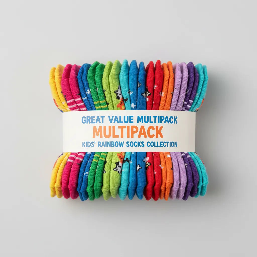 Kids multipack socks value bundles for school and everyday wear