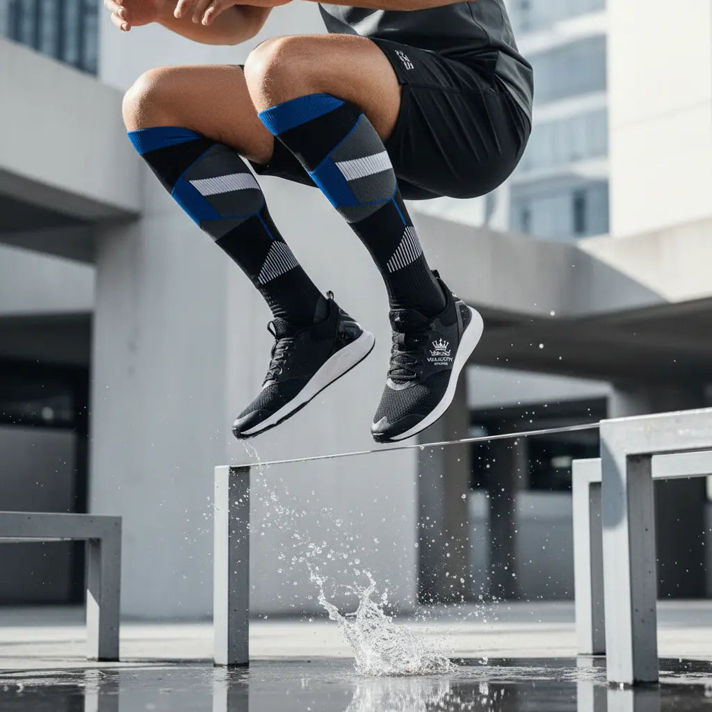 Men wearing active socks for sport and everyday movement