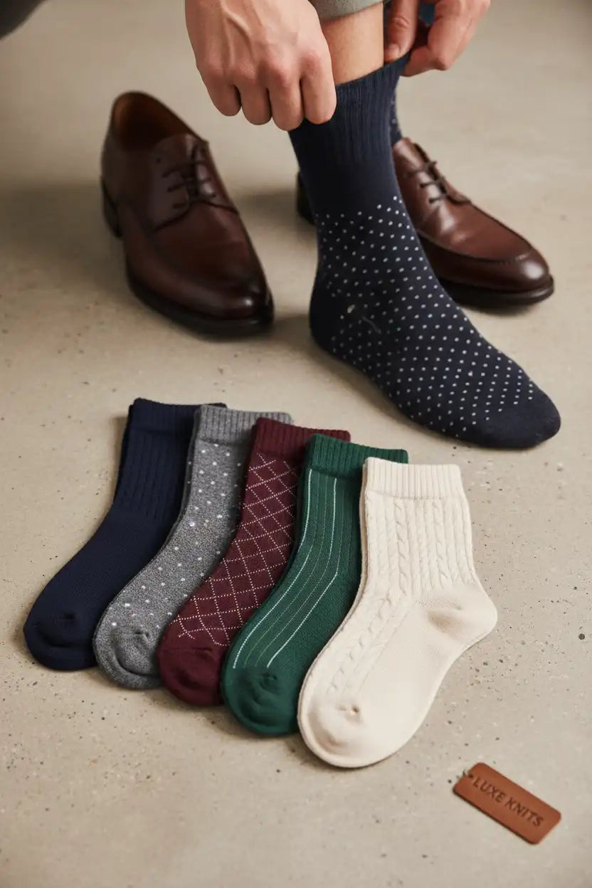 Men's socks collection featuring everyday, work, sports, warm and multipack styles