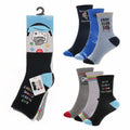 Kids' gaming socks multipack, cotton-rich practical design for school and play