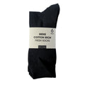 Men's black cotton-rich socks, soft everyday comfort for work and weekends, 6-pack