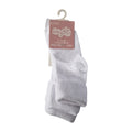 Baby white turn-over top socks, soft cotton-rich blend gentle on delicate skin, 3-pack