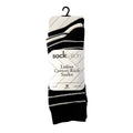 Women's cotton socks with bold geometric patterns, everyday comfort, 3-pack