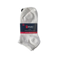 Women's white trainer socks, breathable cotton blend for gym and active days, 5-pack